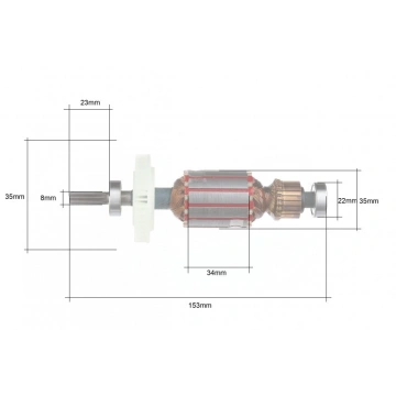 Rotor pentru cheie cu impact MXEW01, KP2209 - Img 5