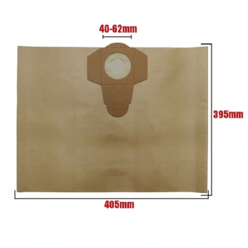 Saci de hartie 35l pentru aspirator industrial 5 bucati 4247 - Img 2