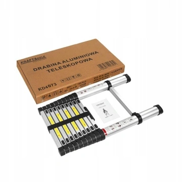 Scara aluminiu cu 10 trepte inaltime 3,2 m suporta 150 kg KD4073 - Img 4
