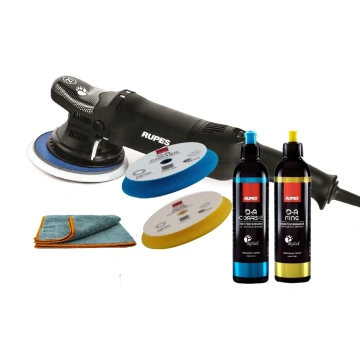 Set polish Rupes, masina LHR21ES, paste Rupes Da Coarse, Da Fine 250ml, si bureti, LHR21ES-12