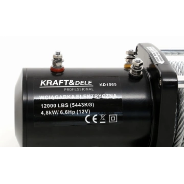 Troliu auto cu Telecomanda Radio 12V 12000LBS 5400kg KraftProfesional KD1565 - Img 8