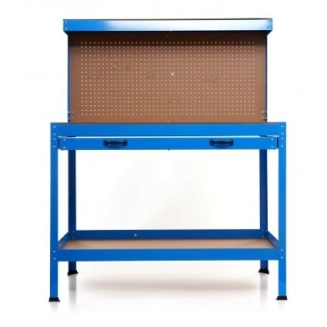 Masa de lucru atelier cu panou scule si sertar, KraftProfesional KD640, 120x60x155 cm