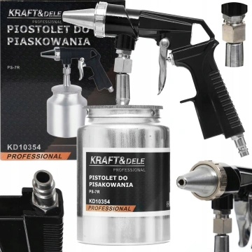 Pistol de sablat pneumatic cu rezervor KD10354 KraftProfesional - Img 4
