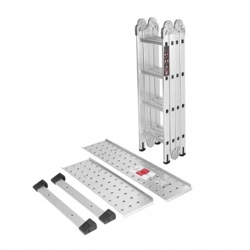 Scara aluminiu cu platforma 4x4 460cm multifunctionala KD4071