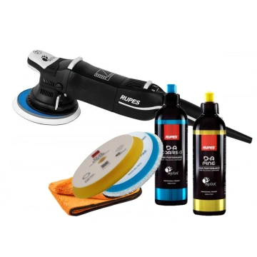 Set masina Polish Orbitala Rupes BigFoot, LHR21 Mark III, 500W, paste Rupes DaCoarse, DaFine, 250ml, bureti, PP-10239.R2BLS