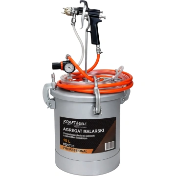 Sistem de vopsit pneumatic Kraft&Dele KD5793, Rezervor 10L, Duză 2mm, Profesional