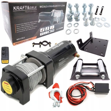 Troliu Electric 12V telecomanda, 3000 LBS,1300KG, KD1562