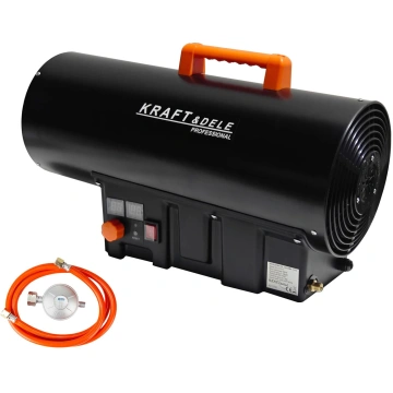 Aerotermă pe gaz 40 kW KD11701 cu termostat, afișaj și reductor, pentru hale, ateliere și spații bine ventilate - Img 11