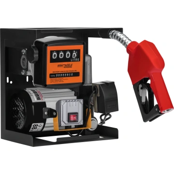 Kit complet Pompa transfer combustibil diesel 220V - 70 litri / min - 550W cu sistem Auto-Stop + Filtru de motorina KD1174