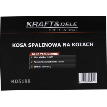 Motocoasa pe roti pe benzina 5188, 5,2 CP, cu cap fir, disc vidia si perie pentru curatarea rosturilor - Img 9