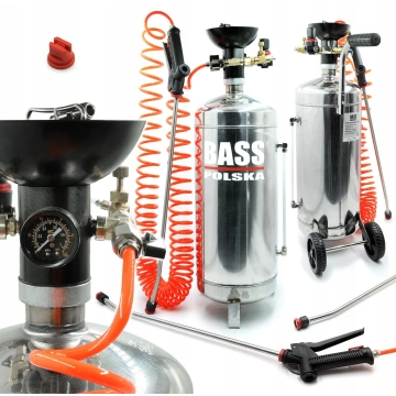 Nebulizator pneumatic de spuma pentru spalare Inox Bass Polska 4041, rezervor 25L - Img 11