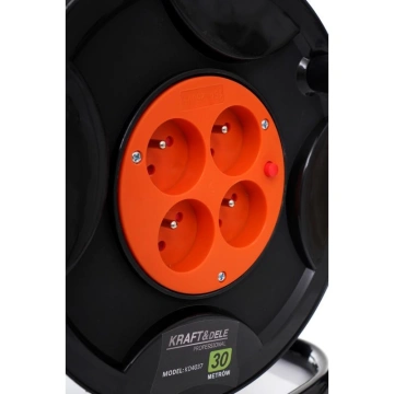 Prelungitor cu Tambur si Lampa LED 30m Kraft&Dele KD4037 - Img 6