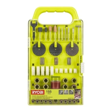 Set accesrii scula rotativa , 155 piese , Ryobi RAKRT155