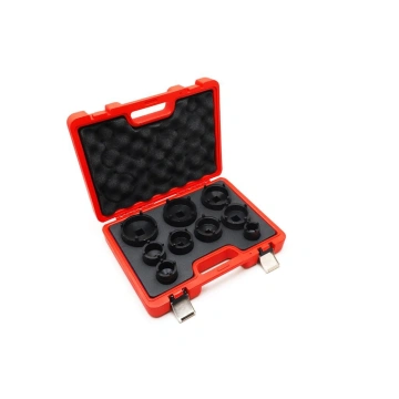 Set chei tubulare pentru piulite cu flansa, KM4-KM12, 9 bucati, KraftProfesional KD12536 - Img 3