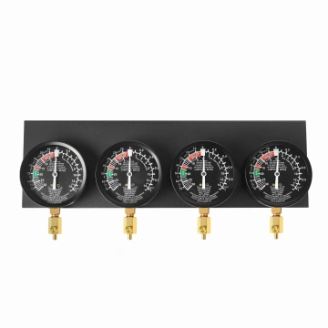Set instrumente sincronizare carburatoare, Kraft&Dele KD12537, 4 manometre 93mm, furtunuri flexibile, 17 adaptoare - Img 8