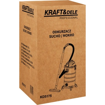 Aspirator industrial Kraft&Dele pentru deșeuri uscate și umede, 30 L, 1600 W, KD5175 - Img 3