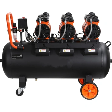 Compresor aer fara ulei 100L silentios 3x1500W 580 l/min 1394 - Img 6