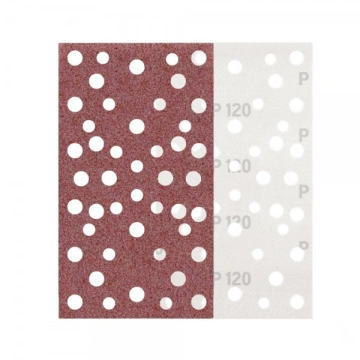 Set 25 discuri de slefuit dreptunghiulare 80x133mm, P120, PP-21237-002 - Img 3