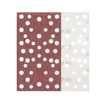 Set 25 discuri de slefuit dreptunghiulare 80x133mm, P80, PP-21237-001