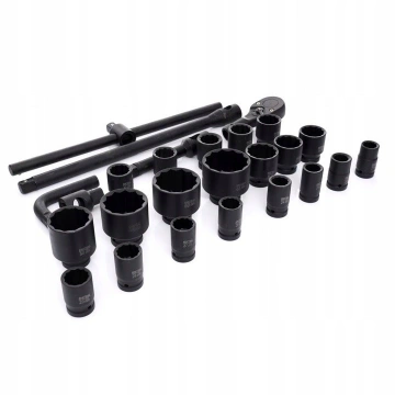 Trusa chei tubulare 26 piese 21-65mm bihexagonale 12 colturi de forta 3 4 și 1 tol KD11759 - Img 7