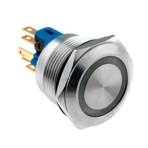 BUTON CU LED 19mm/12-24 V