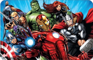 Avengers suport farfurie 43x28 cm