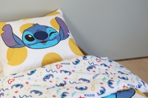 Disney Lilo și Stitch Dots lenjerie de pat pentru copii 100×135 cm, 40×60 cm - Img 2