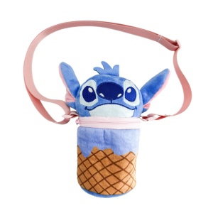 Disney Lilo și Stitch Ice Cream rucsac de pluș, geantă 18 cm