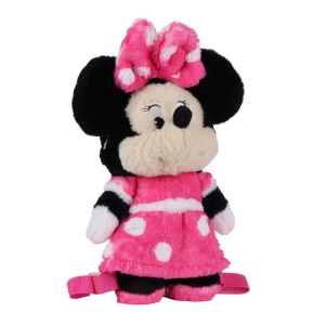 Disney Minnie Pinky rucsac de pluș, geantă 30 cm