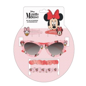 Disney Minnie set de ochelari de soare și accesorii pentru păr