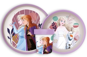 Disney Regatul de gheață Journey set de masă antiderapant, set micro plastic
