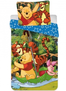 Disney Winnie de Pluș Rafting Set de lenjerie pentru copii 90×140cm, 40×55 cm