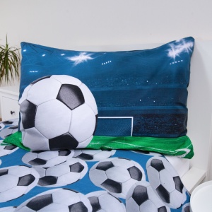 Fotbal Stadium Light husa de pat 140×200cm, 70x90cm - Img 4