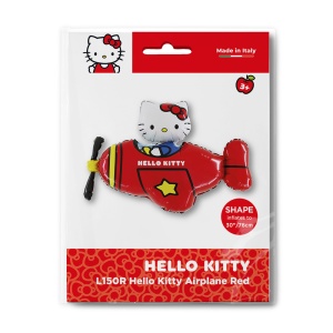 Hello Kitty Airplane Red balon din folie 76 cm - Img 2