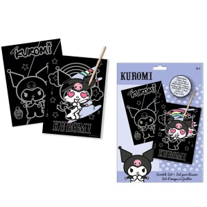Hello Kitty Kuromi set gravură scratch - Img 3