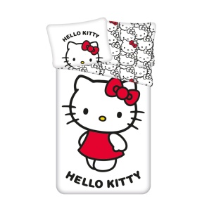 Hello Kitty White husa pentru așternut 140×200cm, 70×90 cm
