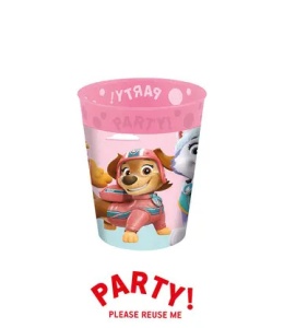 Patrula Cățelușilor Skye and Everest pahar micro premium din plastic 250 ml - Img 2
