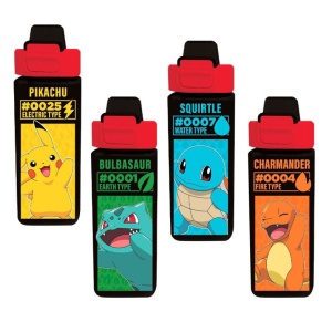 Pokémon Electric sticlă de plastic pătrată 500 ml
