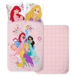 Prințesele Disney Bloom husa pentru așternuturi 140×200cm, 70×90 cm