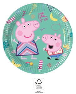 Purcelușa Peppa Messy Play farfurie de hârtie set 8 buc 20 cm FSC - Img 2