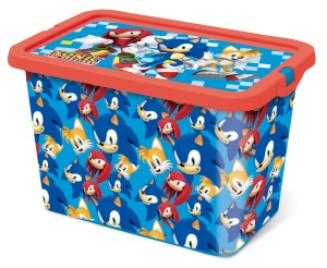 Sonic Ariciul Friends cutie de depozitare din plastic 7 L