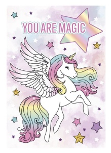 Unicorn You are Magic Mapa cu elastic A4