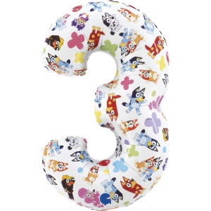Bluey Friends Balon folie cifra 3 66 cm
