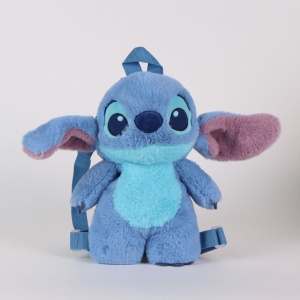 Disney Lilo și Stitch Blue Alien rucsac din pluș, geantă 30 cm - Img 3