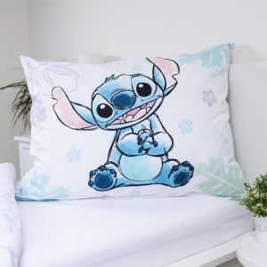 Disney Lilo și Stitch Ohana White lenjerie de pat 140×200cm, 70×90 cm - Img 4