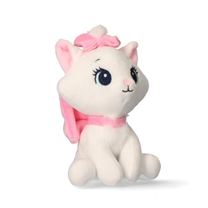 Disney Marie White Figurină de pluș 3D cu agățătoare, decorațiune pentru geantă 13 cm - Img 2