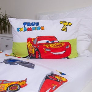 Disney Mașini Champion lenjerie de pat pentru copii, grădiniță 100×135 cm, 40×60 cm - Img 4