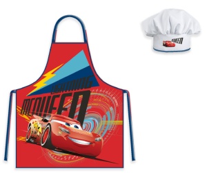 Disney Mașini Lightning șorț pentru copii set 2 bucăți