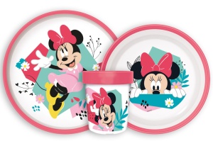 Disney Minnie Being More Set de masă antiderapant, set de plastic micro
