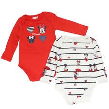 Disney Minnie body pentru bebeluși, rochie combo set de 2 bucăți